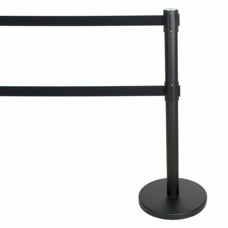 AARCO HSF1114S 11 1/8in x 14 1/8in Satin Finish Horizontal Removable Steel Stanchion Sign Frame 116HSF1114S